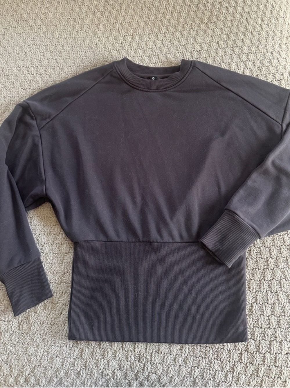 Athleta Plum-Gray Crewneck Sweatshirt